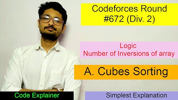 A. Cubes Sorting | Codeforces Round #672 (Div. 2) | CODEFORCES
