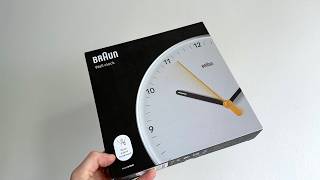 Braun Wall Clock BC26W Unboxing
