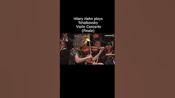 Thumbnail of Hilary Hahn plays Tchaikovsky violin concerto (Finale) NYO-USA Dallas,Texas #shorts