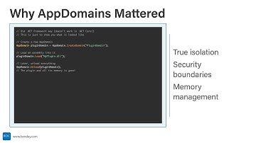 C# Development for Beginners #15: AppDomains and Assemblies - The Structural Plumbing of .NET