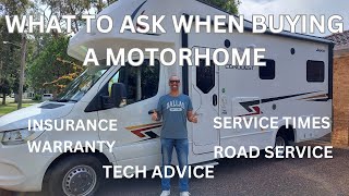 WHAT WE WISH WE KNEW BEFORE BUYING A NEW MOTORHOME  Tips on what to find out before you buy.