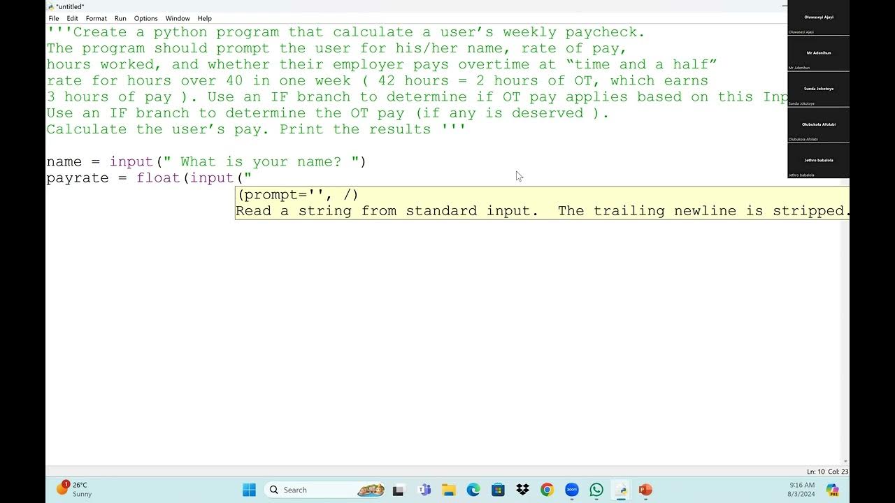 Python Conditional Statement Part 3: Examples - YouTube