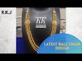 Latest 3 rows Ball Chain / Stepchain / Gundlamala / KK Jewellers Dilshuknagar