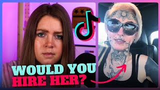 TikTok Girl ENRAGED Nobody Will Hire Her…She’s COVERED IN TATTOOS!