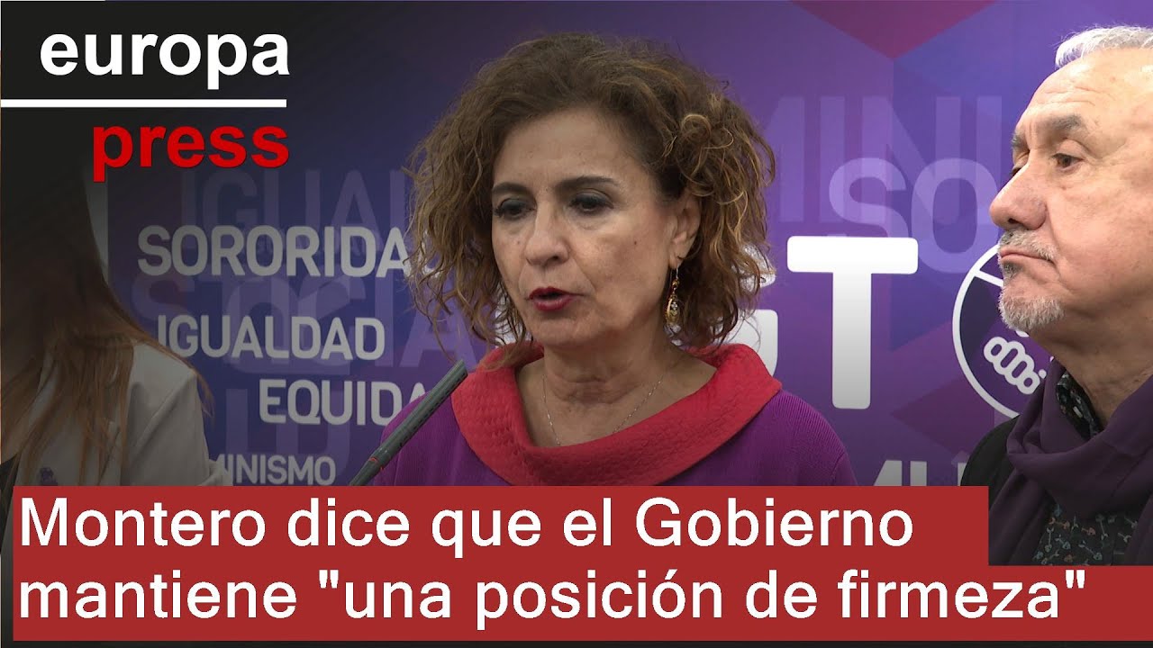 Montero asegura que el Gobierno mantiene 