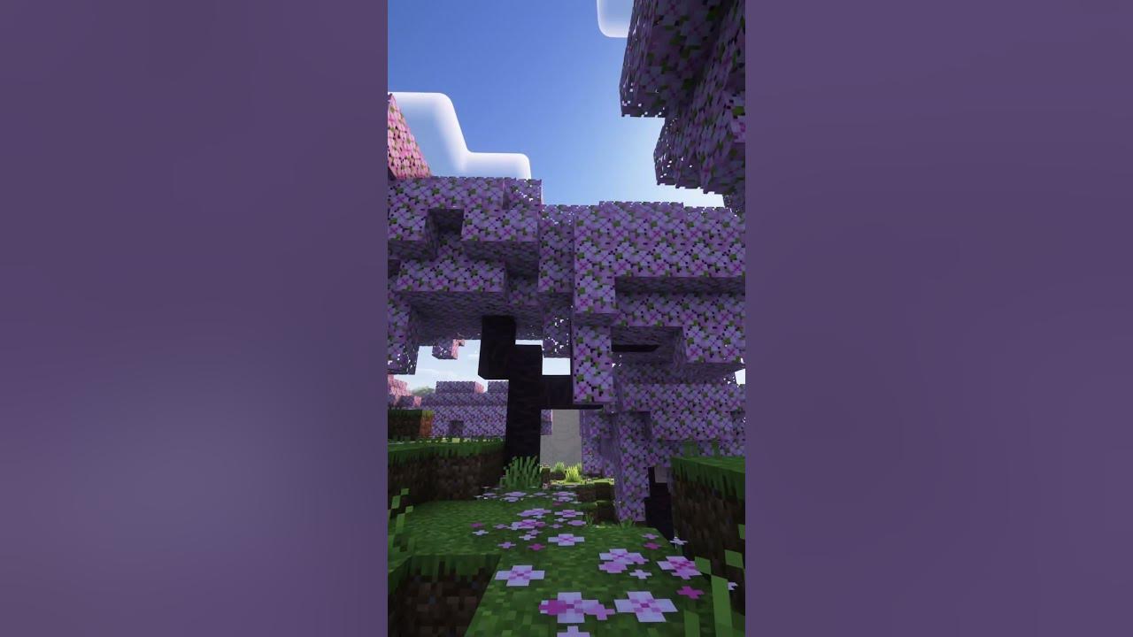 Novo bioma do Minecraft! #minecraft #natysume #bioma #cherryblossom #m