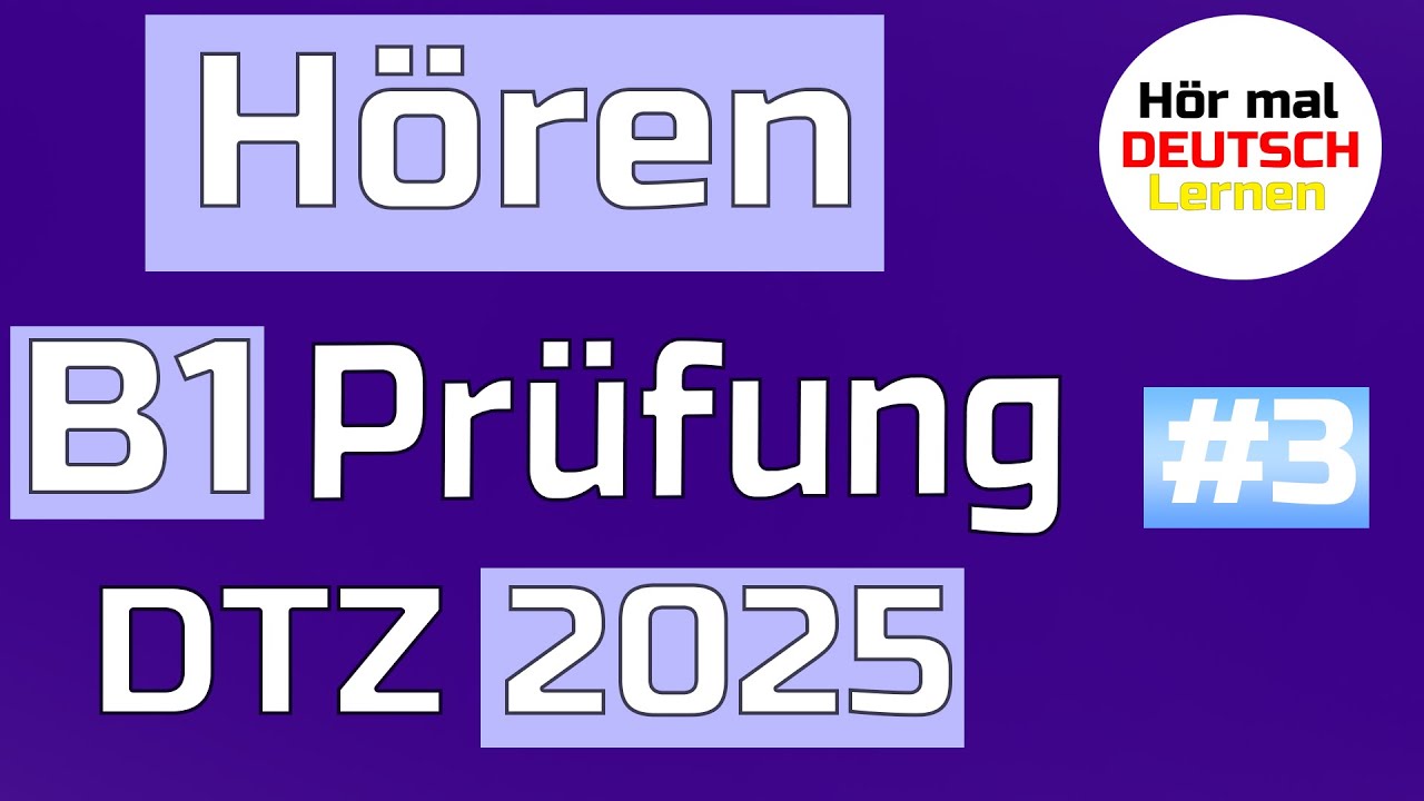Hören B1 | Prüfung DTZ NEU 2025 | GAST | Übung mit Lösungen #3| Teil 1