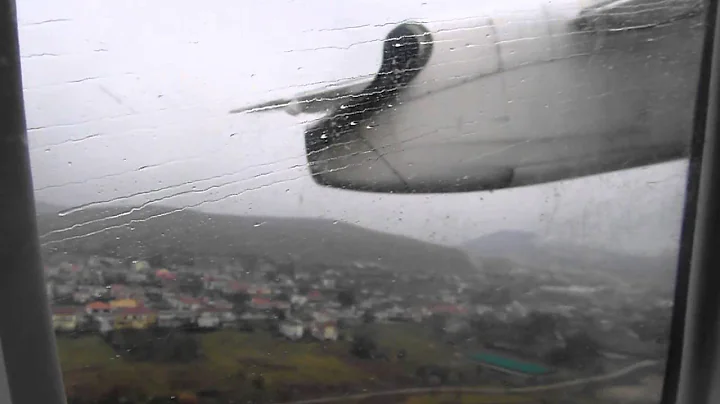 Take off from Ioannina, Olympic Q-400