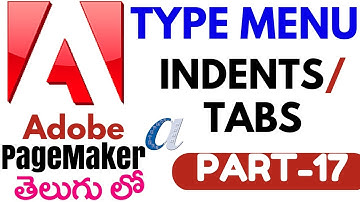 Adobe Page maker in Telugu 17 (Indents/Tabs) (www.computersadda.com)