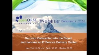 Get your Datacenter into the Cloud and become an IT Service Delivery Center