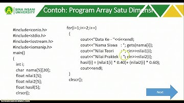 Video Logika dan Algoritma 2 Pertemuan 10