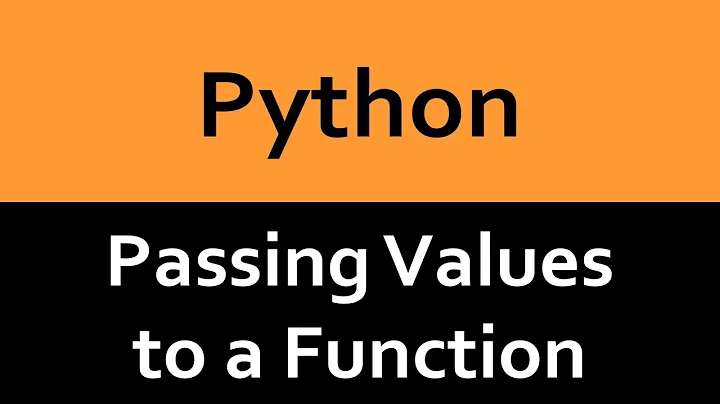 Passing Values to a Function in Python
