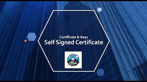 How to create Salesforce Self Signed Certificate