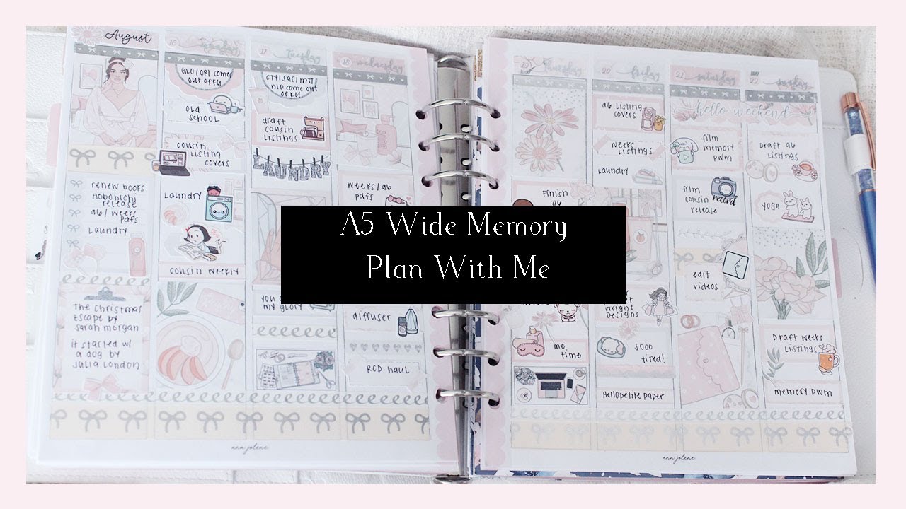 Memory Plan With Me  ft. Print Petticoat Bandit | Ana Jolene Printables
