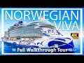 Norwegian viva  full walkthrough cruise ship tour  brand new 2023  new race car track on board