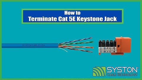 How to Terminate a Cat5E Jack