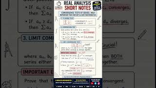 Convergence Tests of Series | CSIR NET, GATE, IIT JAM Maths