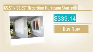 65.5'' x 58.25'' Accordion Hurricane Shutter