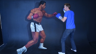 3D Chalk Art - Life Size Muhammad Ali