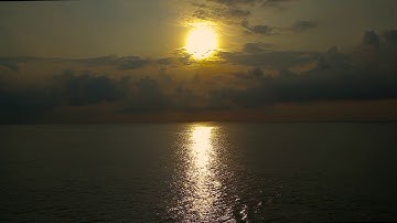 Sunrise Merak -  Bakauheni Royalty Free Stock Video Footage of the sunrise Sunda Strait Indonesia