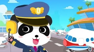 airplane saefty tips |airport cool lending |game play video |baby panda airport | screenshot 4