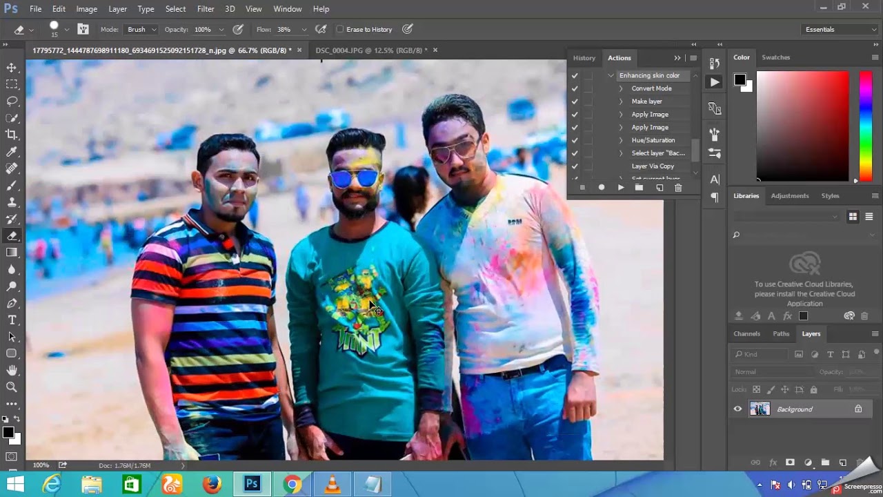 Enhance your image color just in 2 seconds  - Photoshop Tutorial 2018