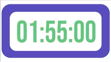 115 Minutes 01 55 HourCountdown  Timer Clock with Alarm Sound⏰🔔