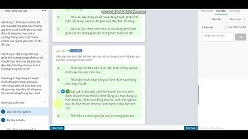 ĐÁP ÁN TRẮC NGHIỆM MODULE 8 TRÊN LMS