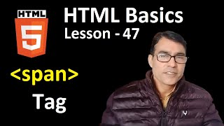 Span Tag in html | HTML basic lesson - 47 | HTML for beginners in hindi