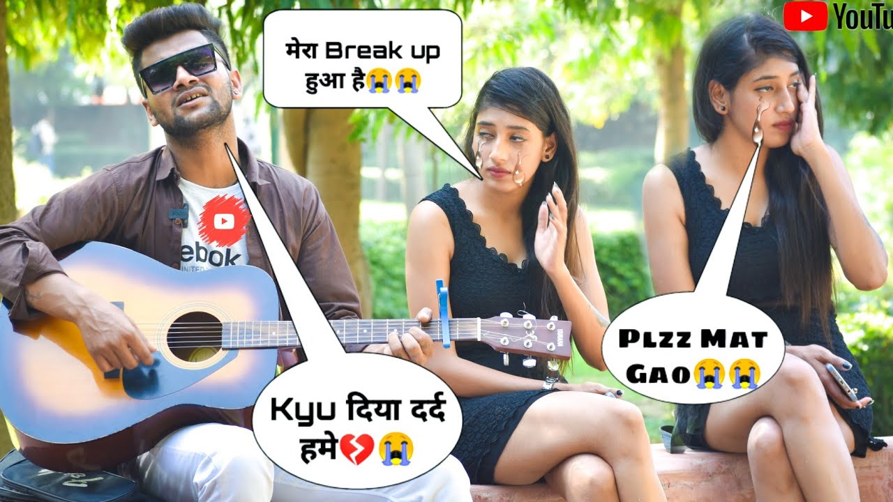 Randomly Singing Prank On Cute Girl Gone Very Emotional Singing Prank By iklakh Sainy