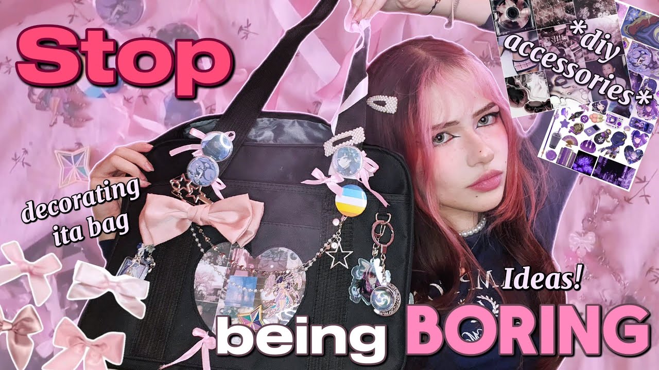 CUSTOMIZE your belongings (with me ♡) + making DIY accessories 