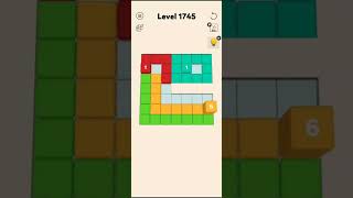 blocks stack puzzle level no.1745#shorts