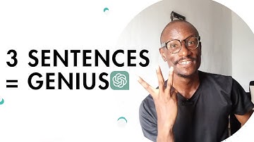 Easily unlock ChatGPT GENIUS mode: 3 sentences that change EVERYTHING