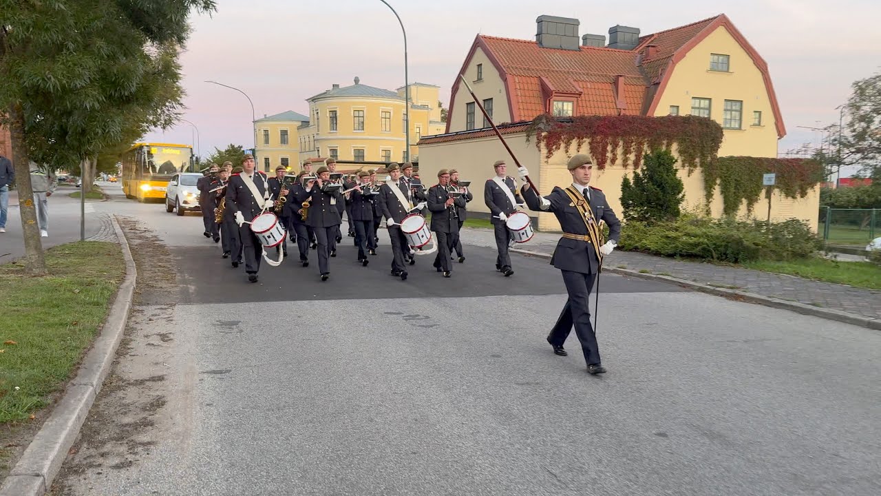 Hemvärnets musikkår Ystad - Parad i Trelleborg måndagen den 22 september 2025