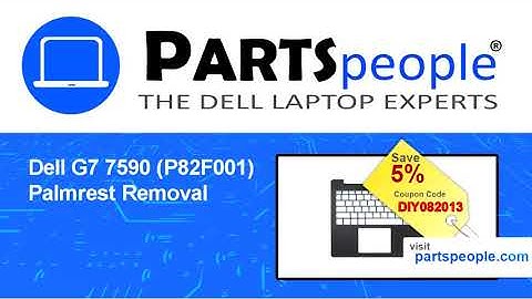 Dell G7-7590 (P82F001) Palmrest How-To Video Tutorial