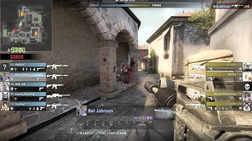 CSGO Bot Johnson NOVA 3 MAP:Inferno OMG 5 BOTS ENEMY!!