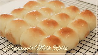 Real Pineapple Sweet Milk Rolls~! Sweet Dinner Rolls🍍| All We Knead - Hand Kneading