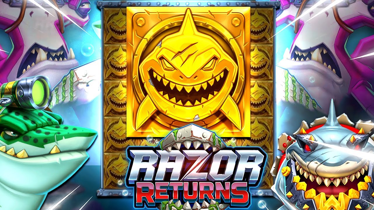Razor shark returns. Razor Returns. Razor Returns слот. Razor логотип.