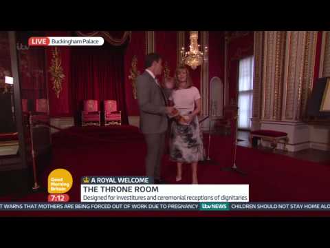 The Throne Room Inside Buckingham Palace Good Morning