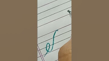 How to write cursive letter "B" # handwriting practice daily