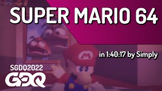 Super Mario 64 by Simply in 1:40:17  Summer Games Done Quick 2022