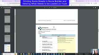 Training Printing Route Sheets and Viewing Load Needs for Routes