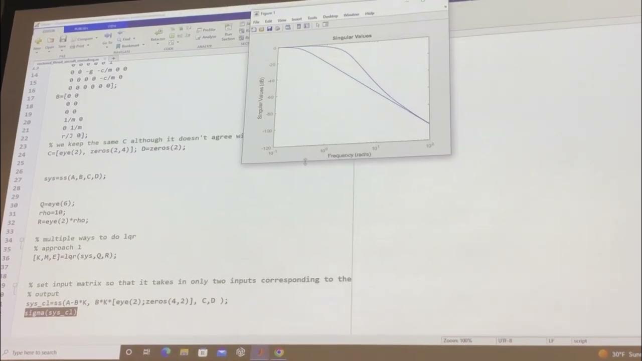 Linear Systems: Using svd and sigma MATLAB Commands - YouTube