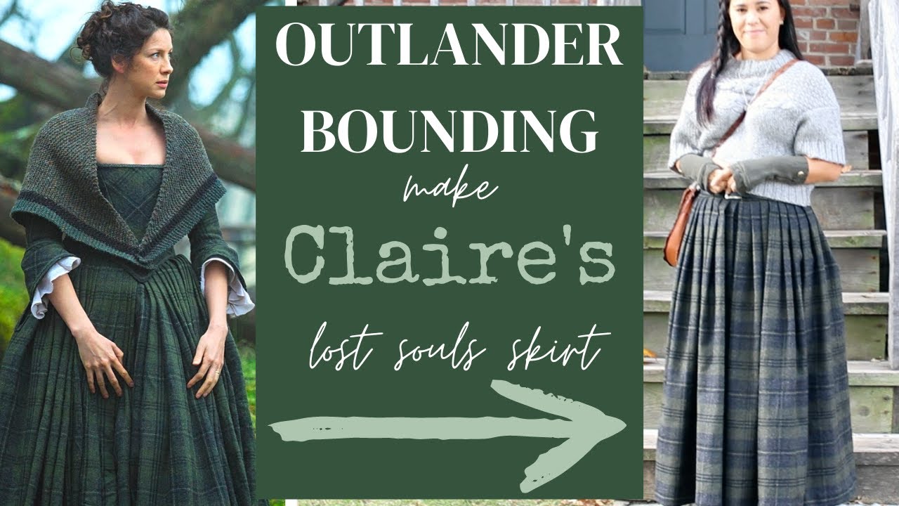 Outlander History Bounding: Sewing Claire's Green Plaid Skirt