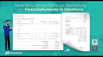 Neue Benutzeroberfläche in sevDesk für Salesforce | Bearbeitung von Finanzdokumenten