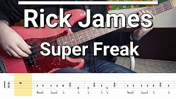 Rick James - Super Freak (Bass Cover) Tabs