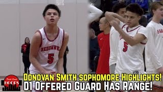 Donovan Smith Sophomore Highlights! D1 Offered Guard With Range!
