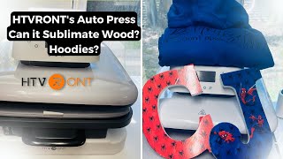 HTVRONT's AUTO HEAT PRESS: Pressing Wood Letters and Hoodies?!