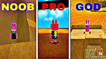 NOOB VS PRO VS HACKER VS GOD! SUPER BEAR ADVENTURE GAMEPLAY