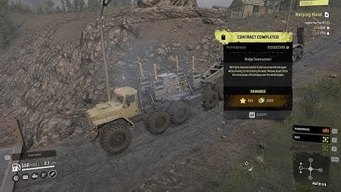 SnowRunner, Meteor Map, Episode 12 (Completed Bridge Construction 1)